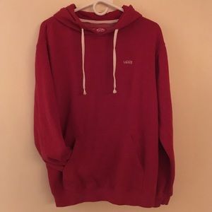VANS Off The Wall Red Hooded Sweatshirt